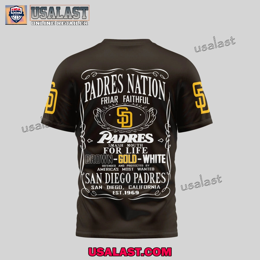 San Diego Padres Friar Faithful 2025 3D T-Shirt