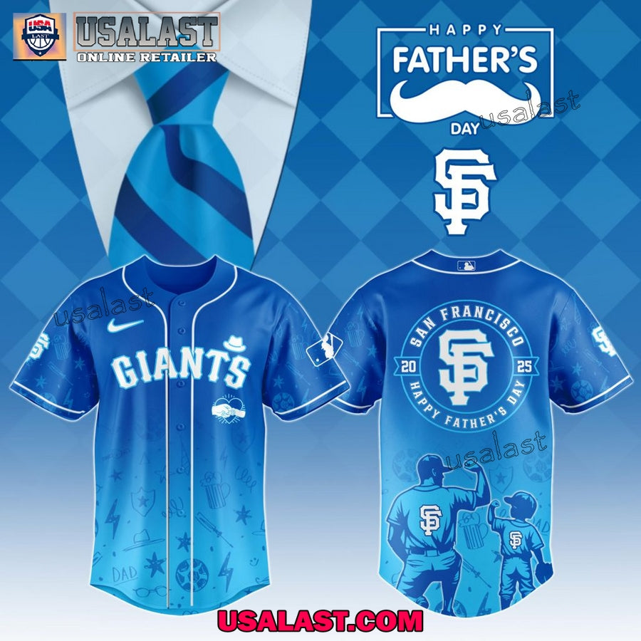 San Francisco Giants Happy Father’s Day 2025 Baseball Jersey