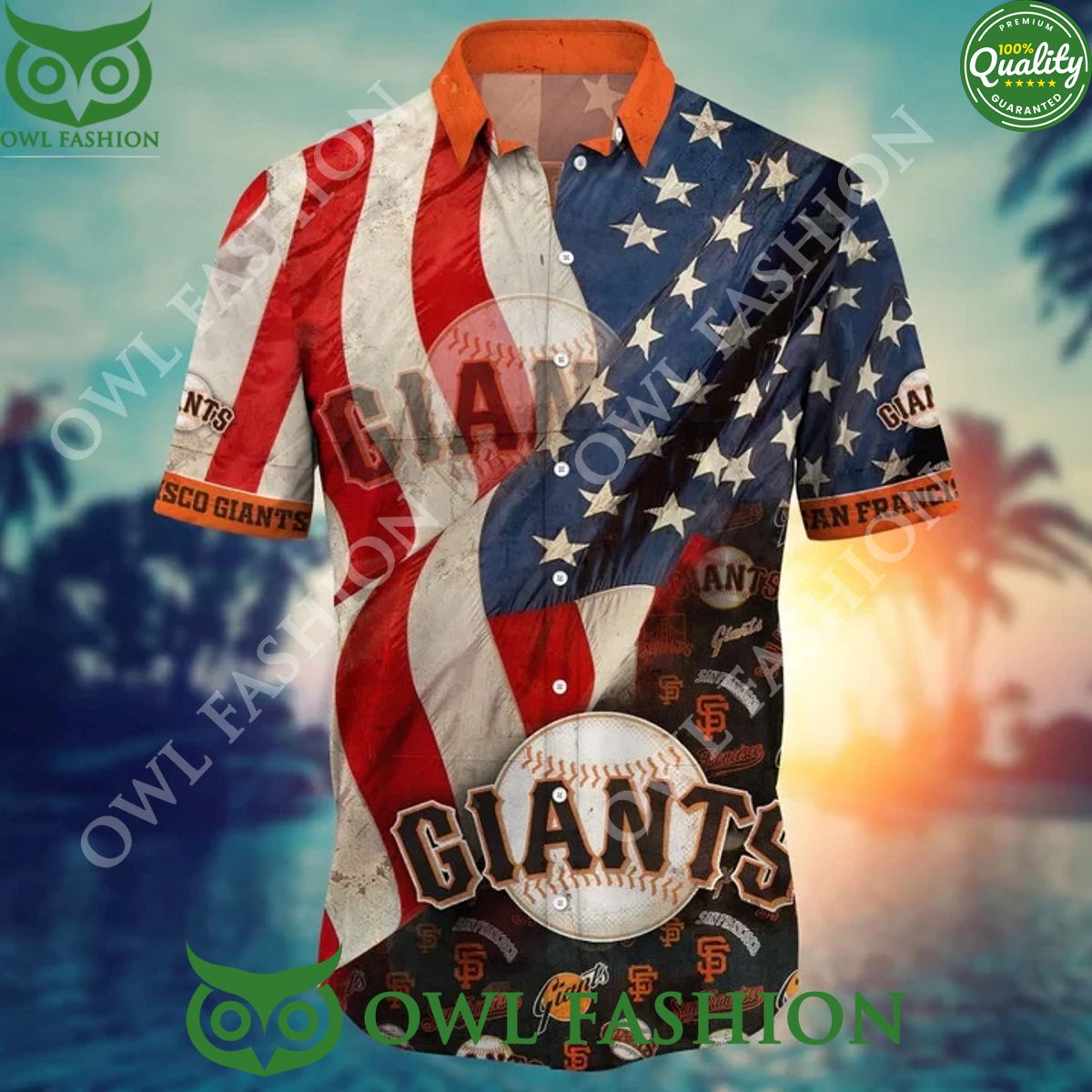 San Francisco Giants Independence Day Premium MLB Hawaiian Shirt
