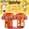 San Francisco Giants Mix The Simpsons Heritage Custom Baseball Jersey