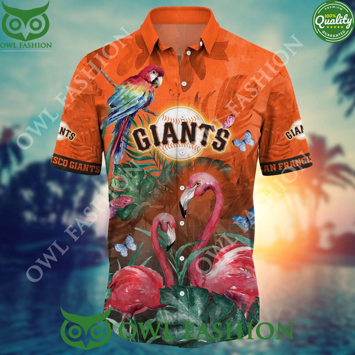 San Francisco Giants Summer Vibe MLB Hawaiian shirt and shorts