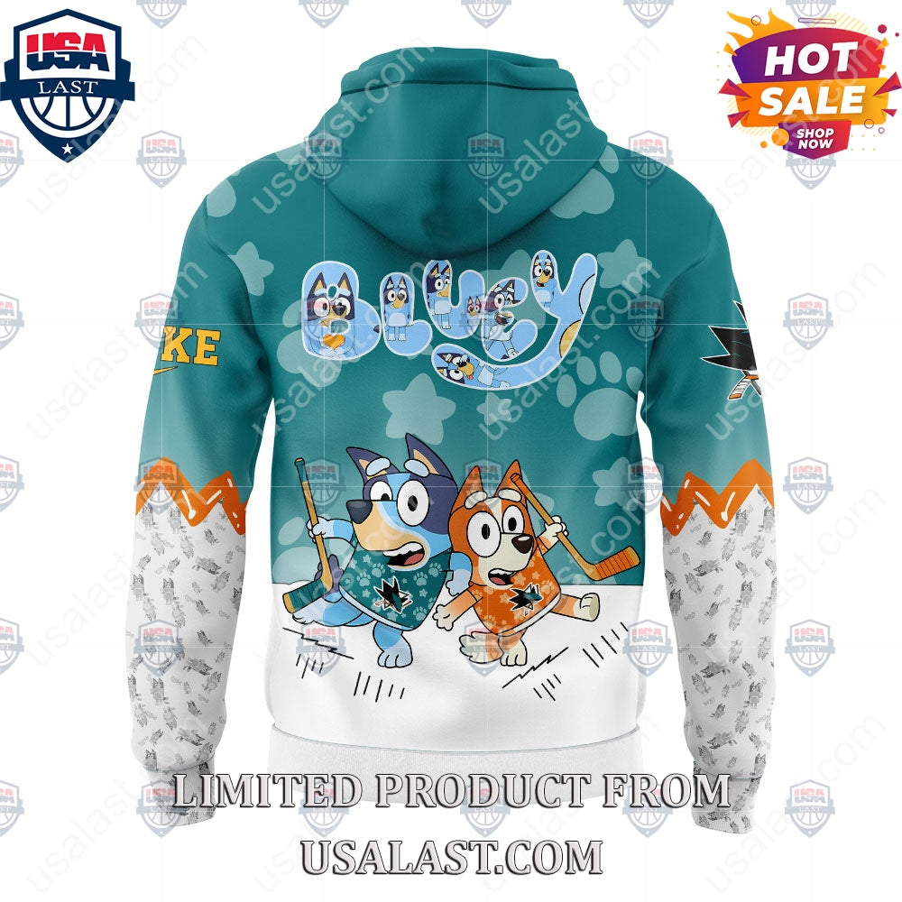 San Jose Sharks NHL Bluey and Bingo Hoodie