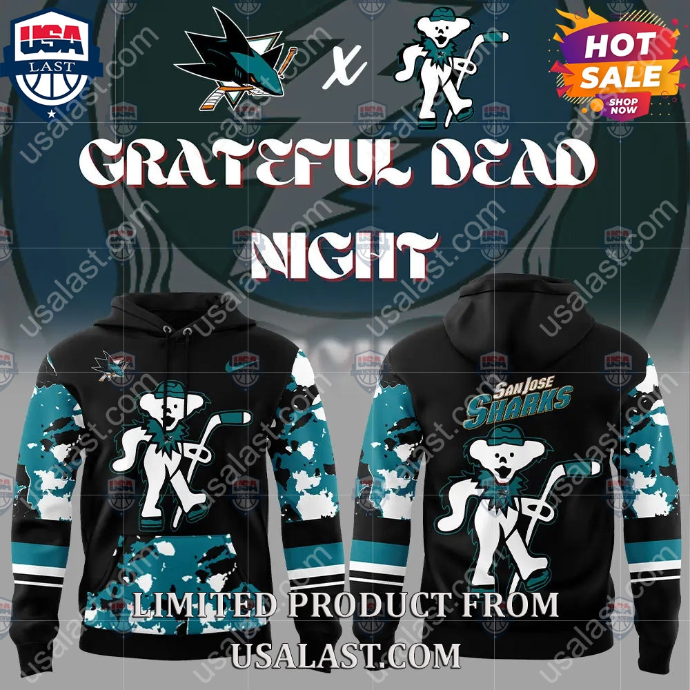 San Jose Sharks NHL Grateful Dead Night Peanuts Hoodie