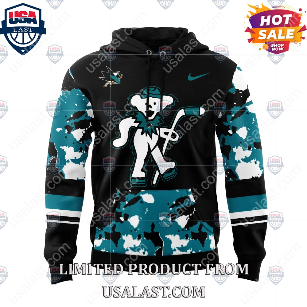 San Jose Sharks NHL Grateful Dead Night Peanuts Hoodie
