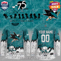 San Jose Sharks NHL Happiness Is 75th Anniversary of Peanuts Hoodie