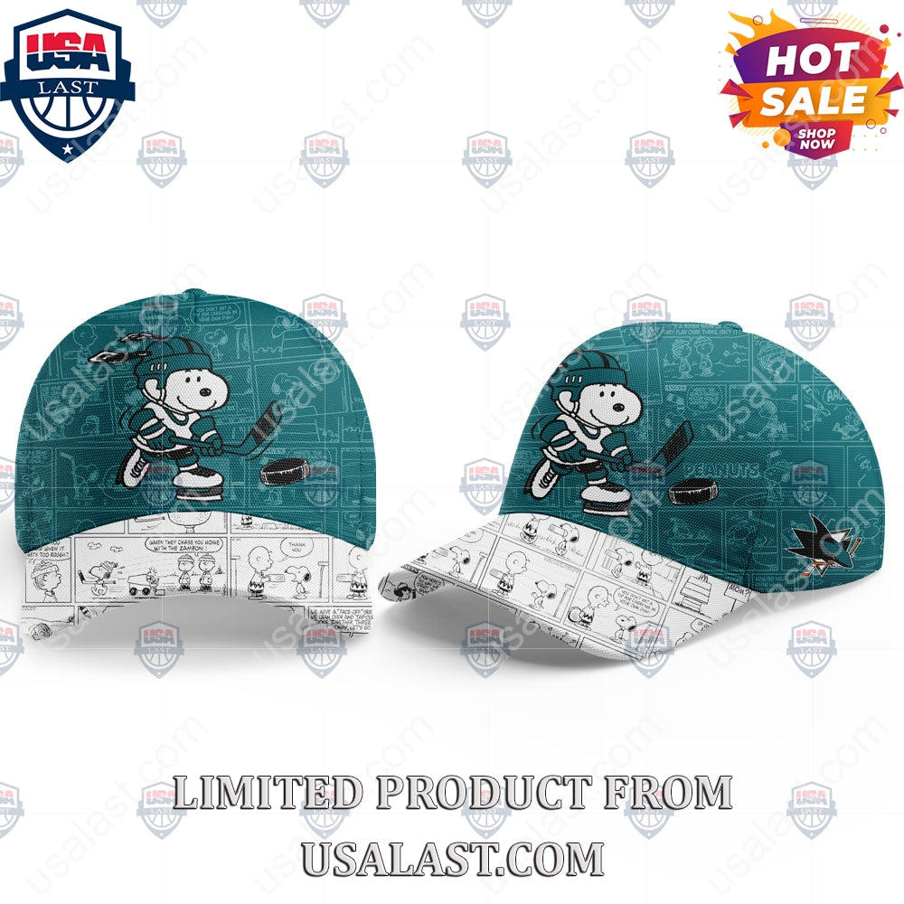 San Jose Sharks NHL Happiness Is 75th Anniversary of Peanuts Hoodie