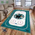 San Jose Sharks NHL Hockey Team Carpet Rug