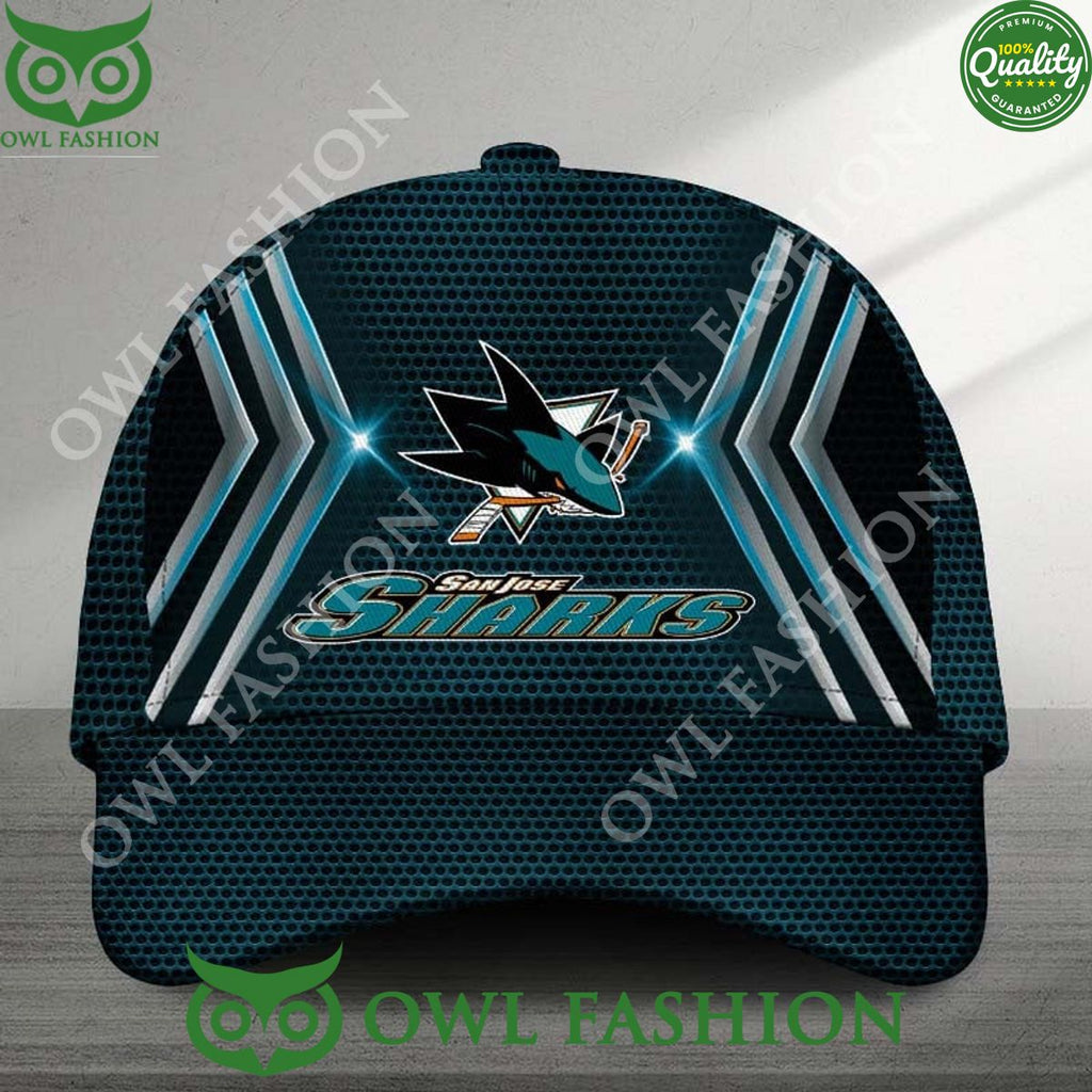 San Jose Sharks Printed NHL Ice Hockey Classic Cap