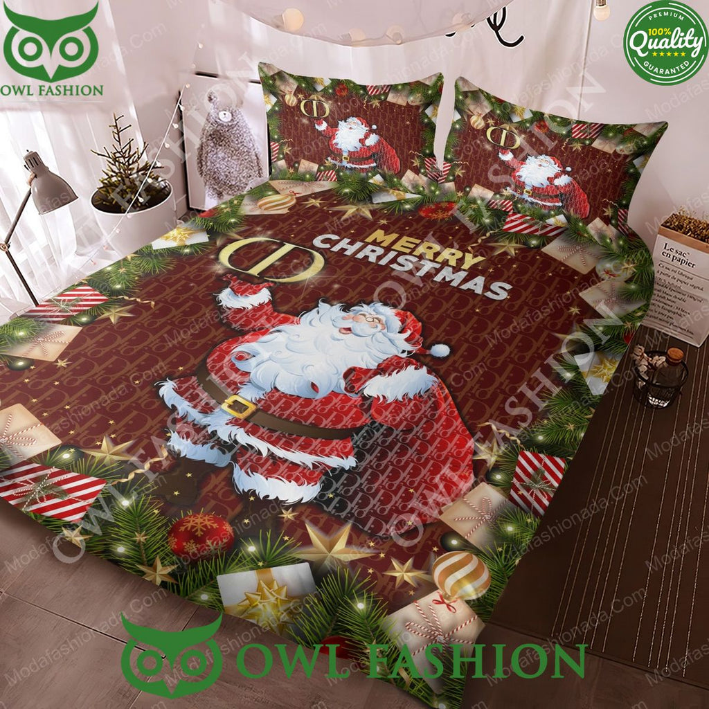 Santa Claus Dior Merry Christmas Premium Bedding Sets