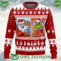 Santa Clause Grinch Yelling Meme Ugly Christmas Sweater Jumper