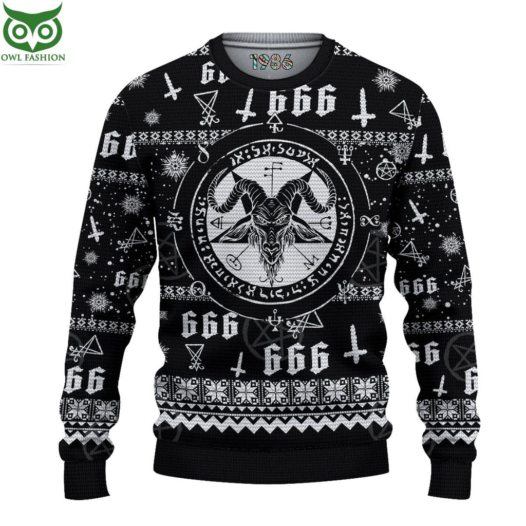 Satan 666 Demon Ugly Sweater Jumpers