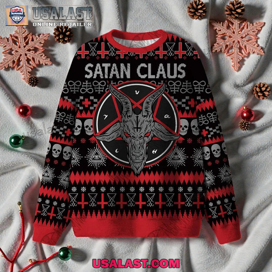 Satan Claus Ugly Christmas Sweater