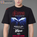 Saxon Band Event Hell Fire And Steel Tour 2025 T-Shirt