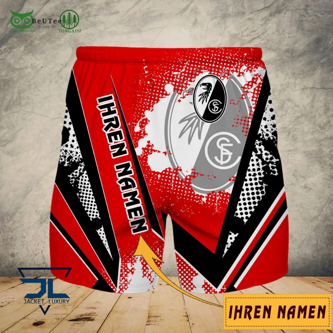 SC Freiburg Iheren Namen AOP 3D Shirt Full