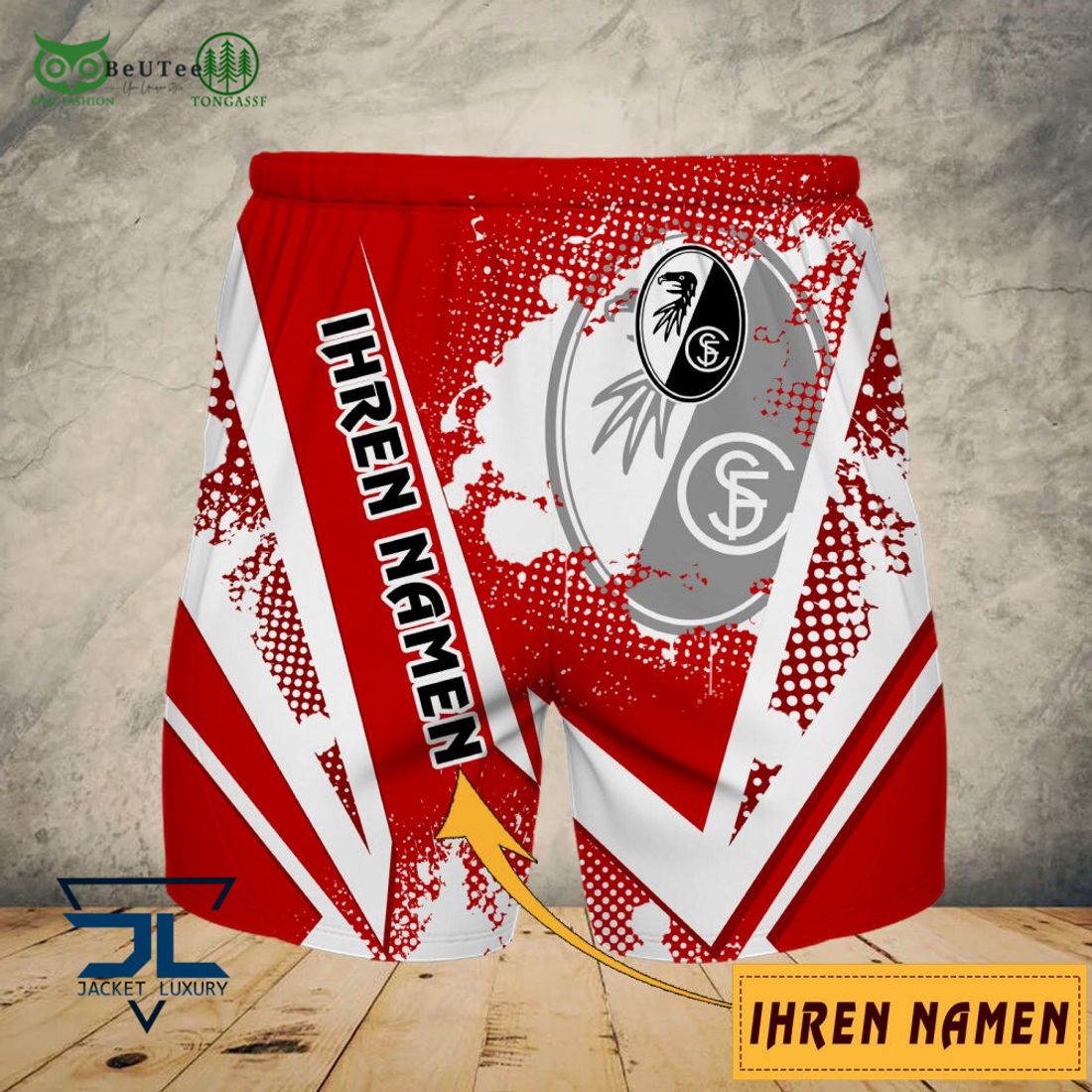 SC Freiburg II Iheren Namen AOP 3D Shirt Full