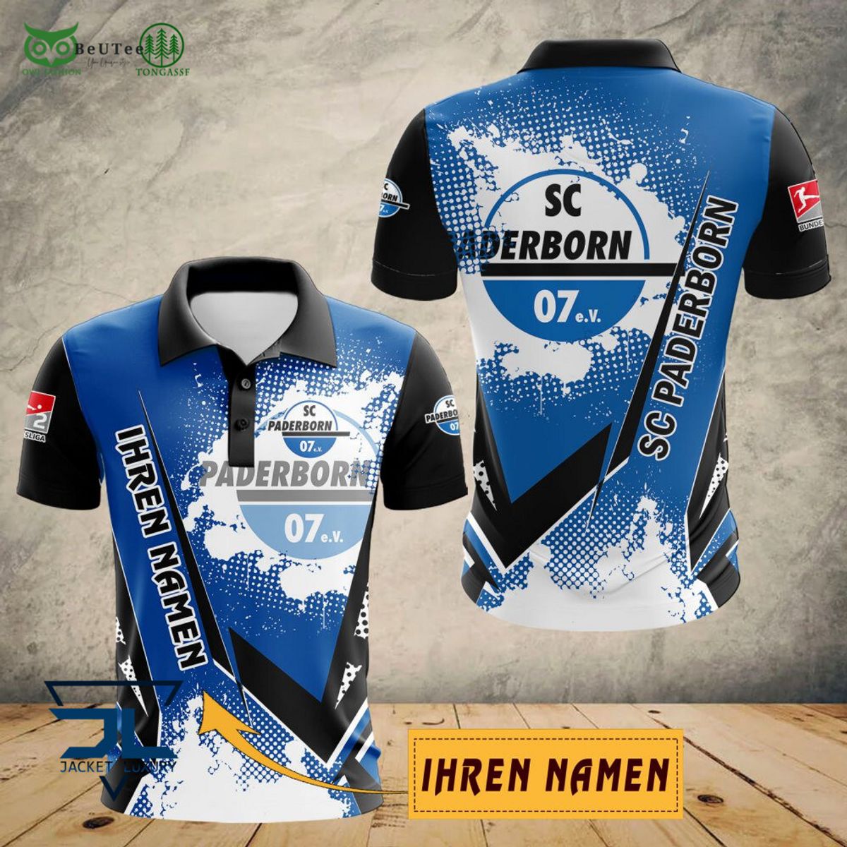 SC Paderborn Bundesliga Ihren Namen 3D Hoodie Shirt Polo