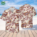 Schlitz Beer Flower Pattern Hawaiian Shirt