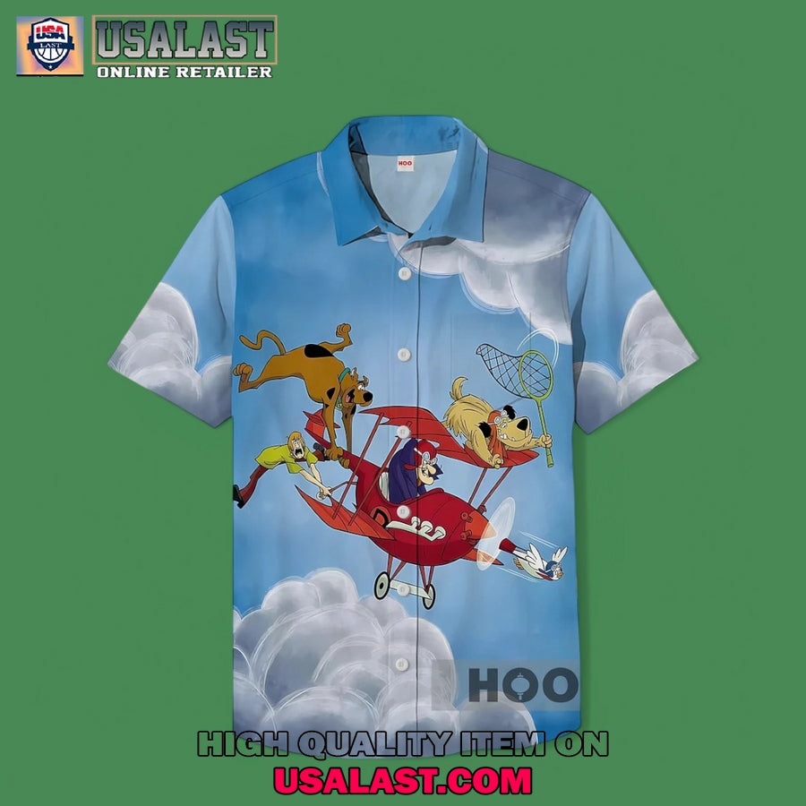 Scooby Doo Cartoon Thrilling Air Journey Hawaiian Shirt
