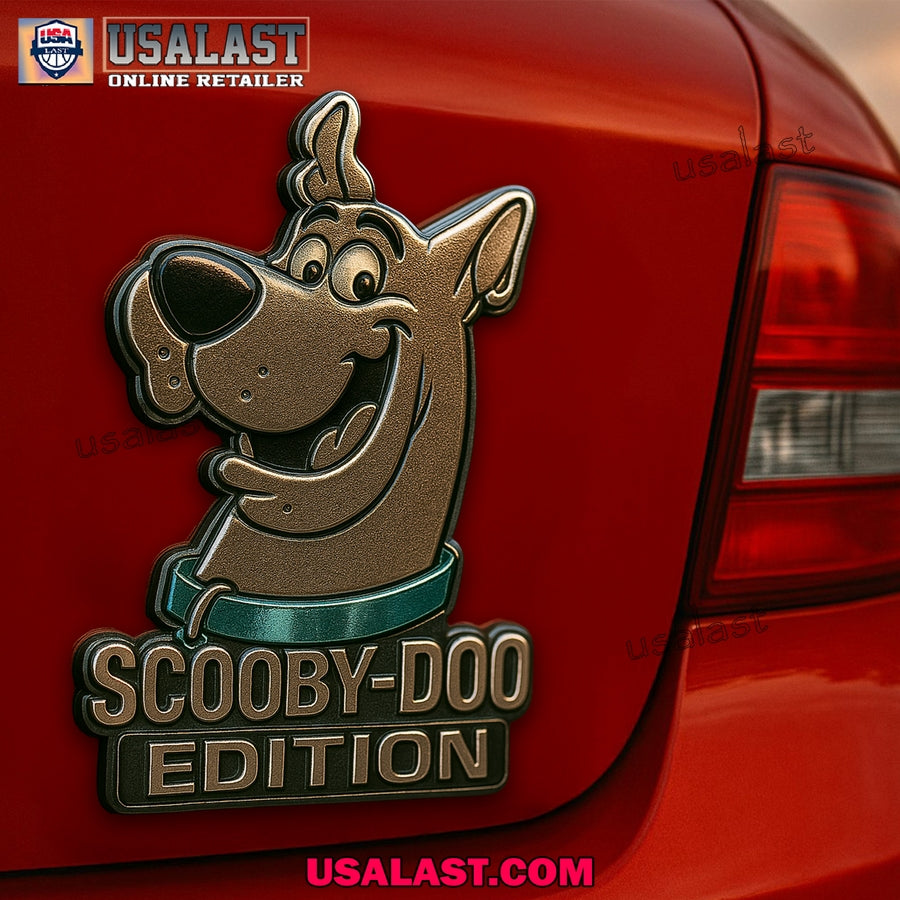 Scooby Doo Edition Car Name Badge 3D Car Sticker