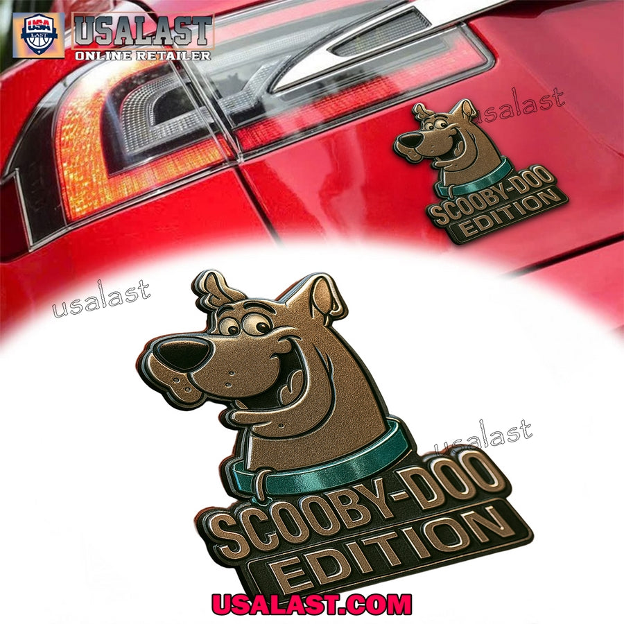 Scooby Doo Edition Car Name Badge 3D Car Sticker