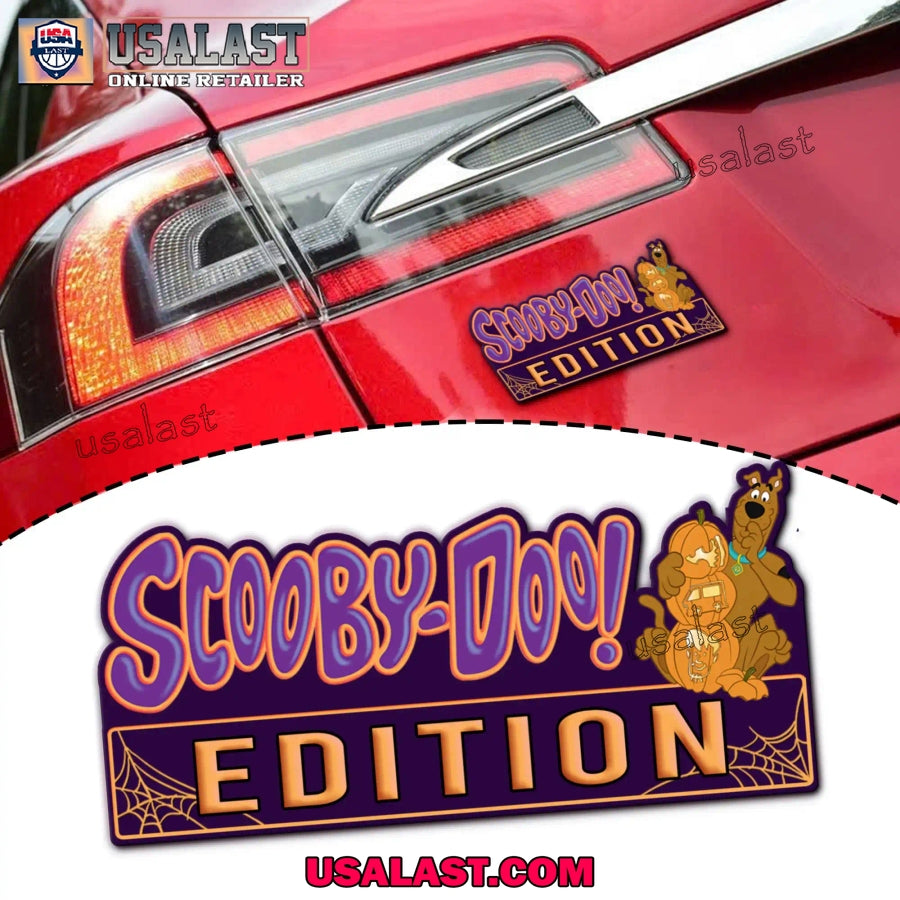Scooby Doo Halloween Car Emblem Custom 3D Badge