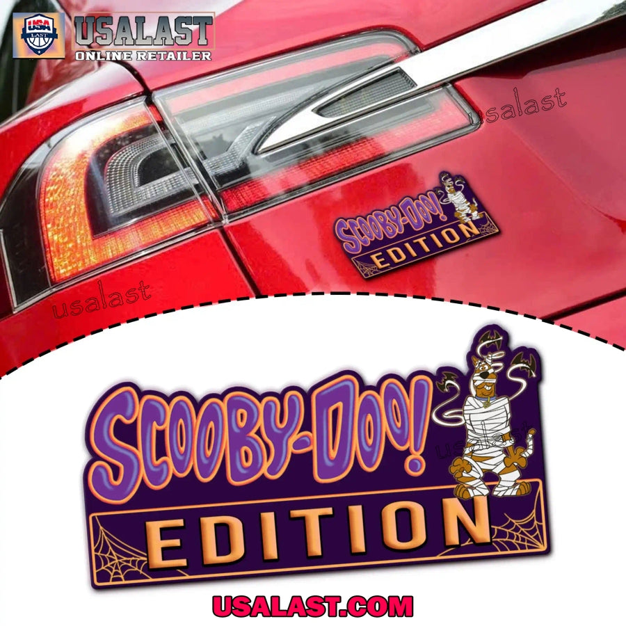 Scooby Doo Mummy Halloween Custom 3D Car Badge Sticker