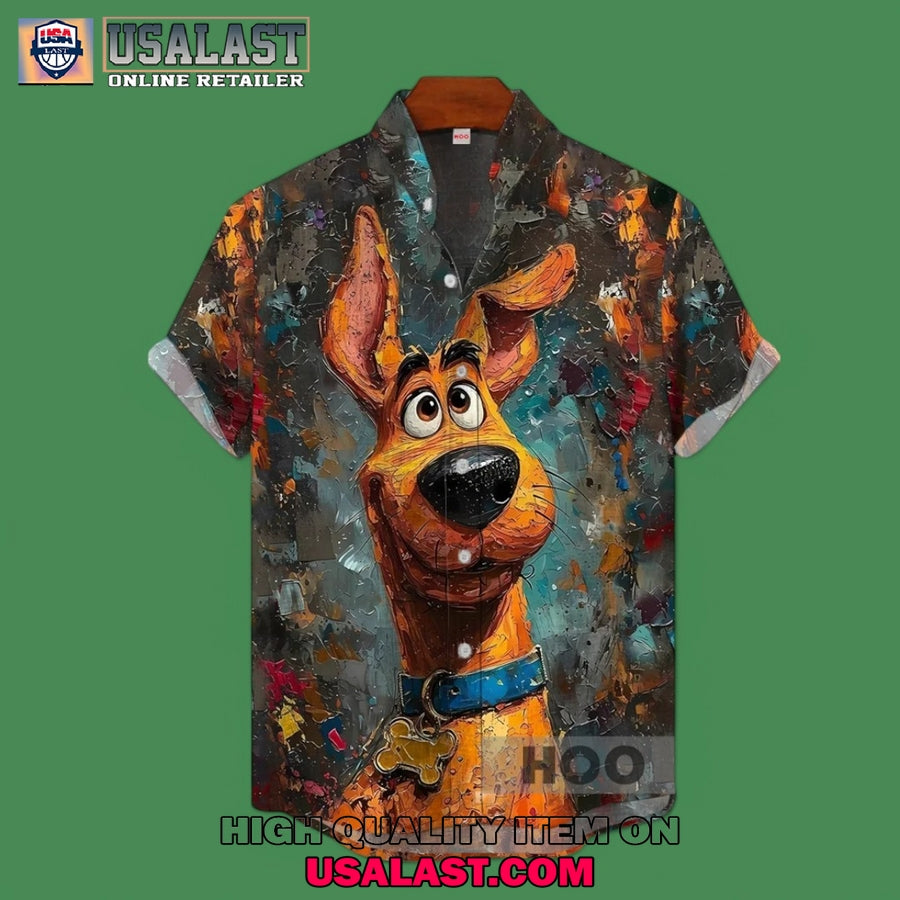 Scooby Doo Oil Painting Style Hawaiian Shirt