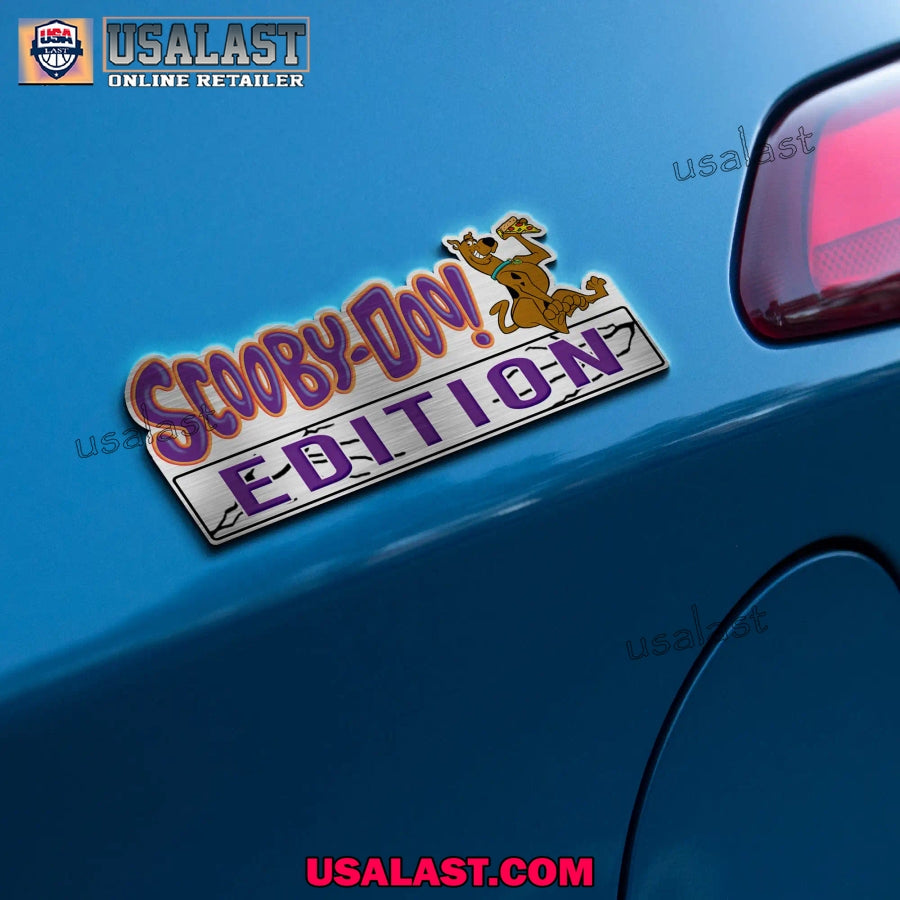Scooby Doo Pizza Edition Custom 3D Car Badge Sticker