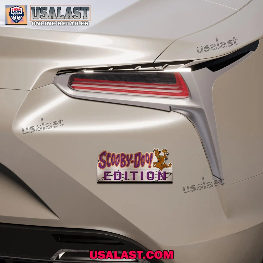 Scooby Doo Pizza Edition Custom 3D Car Badge Sticker