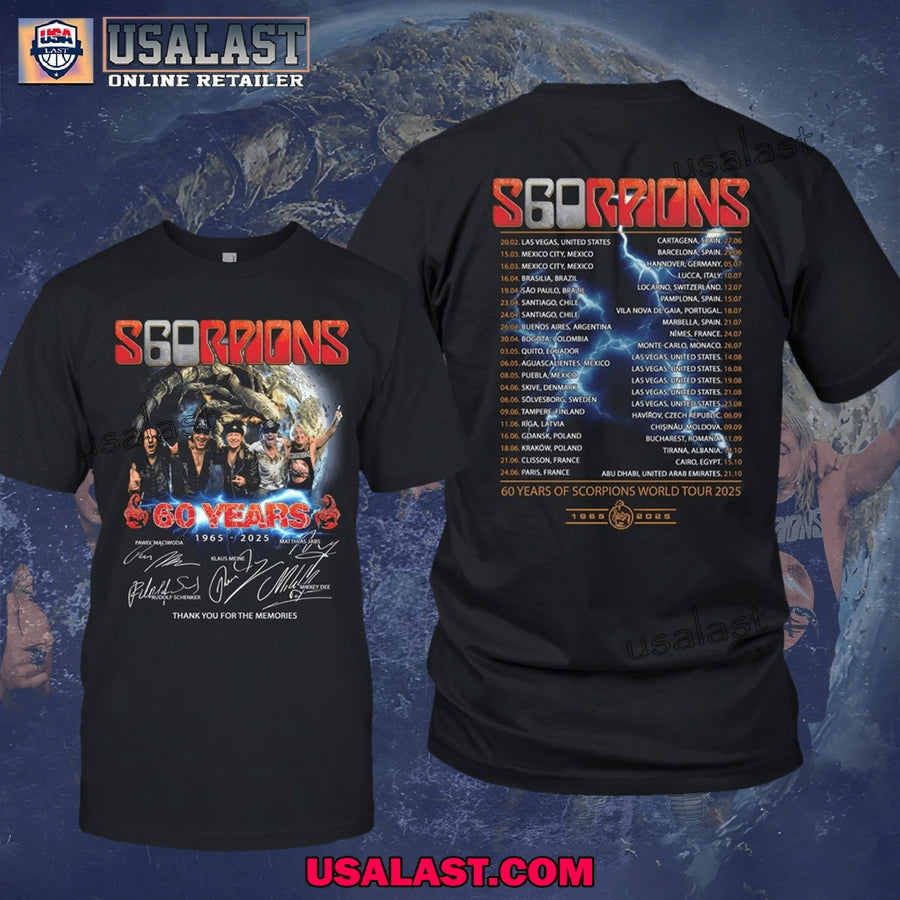 Scorpions 60 YEARS WORLD TOUR 2025 T-Shirt