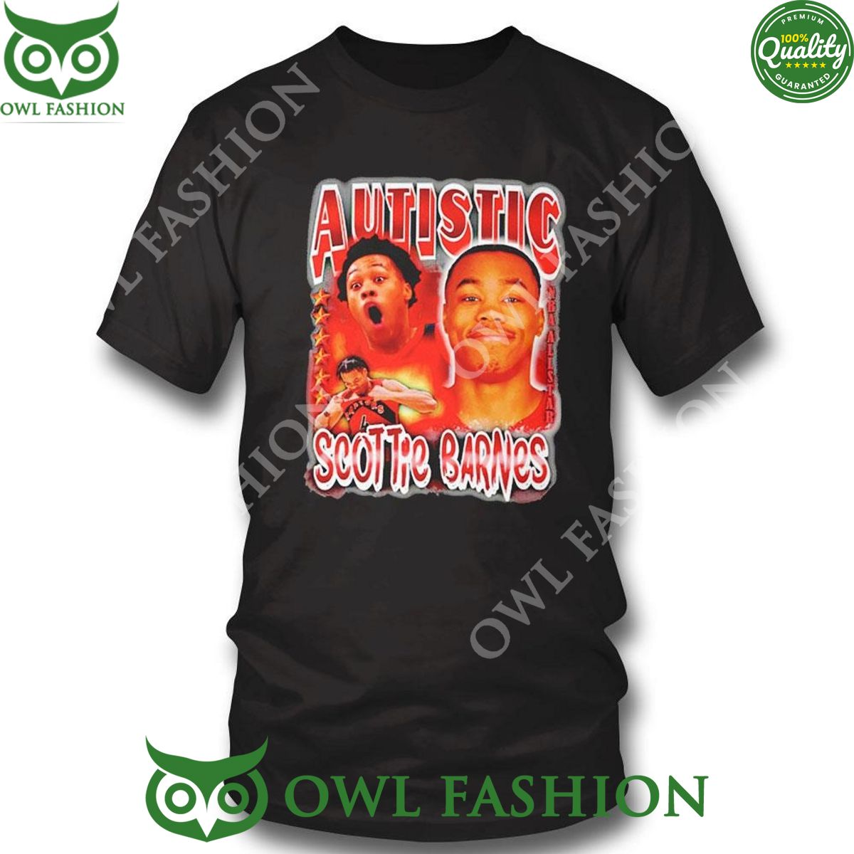 Scottie Barnes Toronto Raptors Autistic 2024 2D T-shirt
