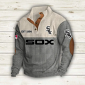 Chicago White Sox Baseball Corduroy Stand Collar Sweatshirts