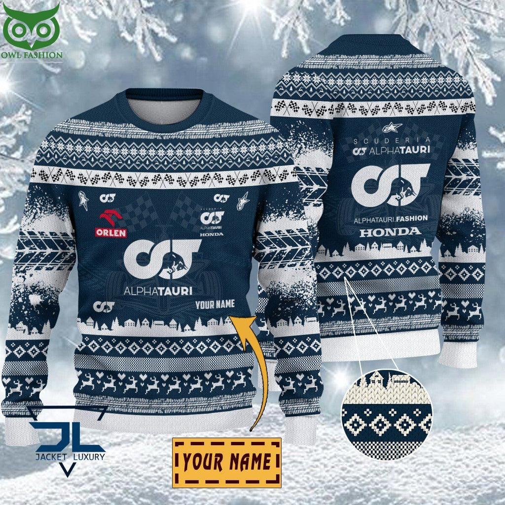 Scuderia AlphaTauri Customized Ugly Sweater