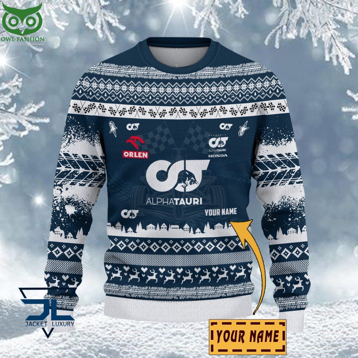 Scuderia AlphaTauri Customized Ugly Sweater