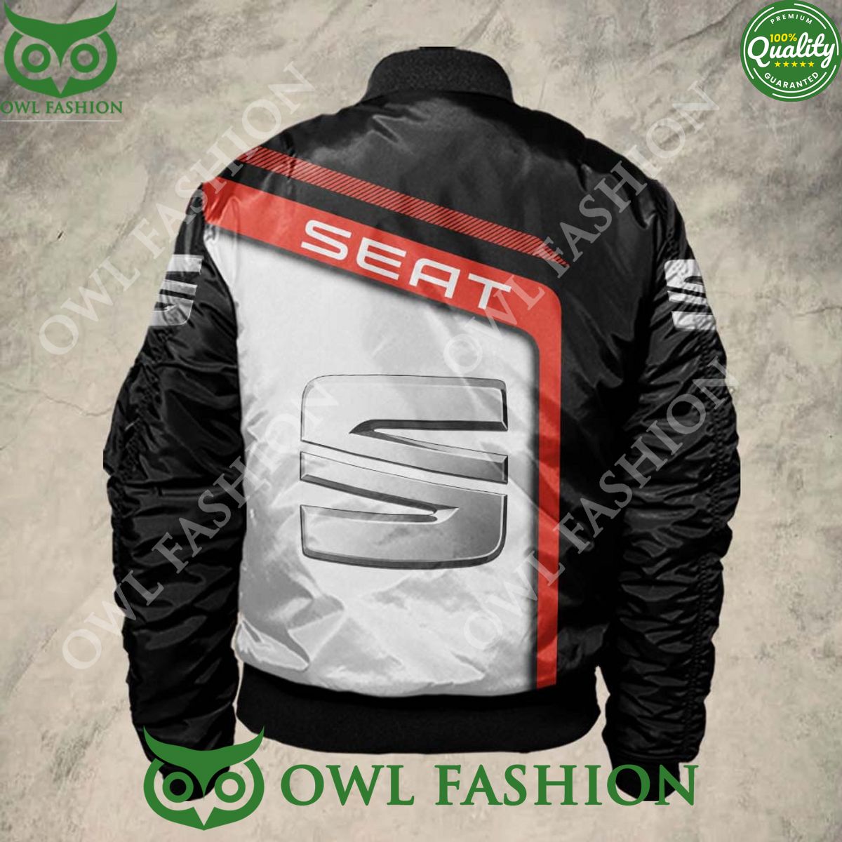 Seat Car Bomber Jacket Printed