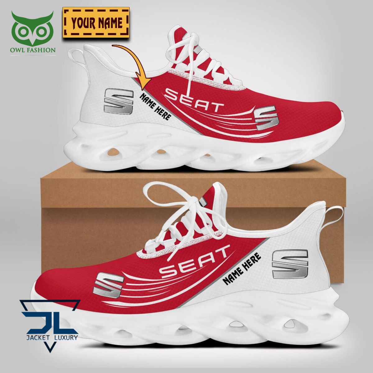 SEAT Car Brand Personalized Max Soul Sneakers