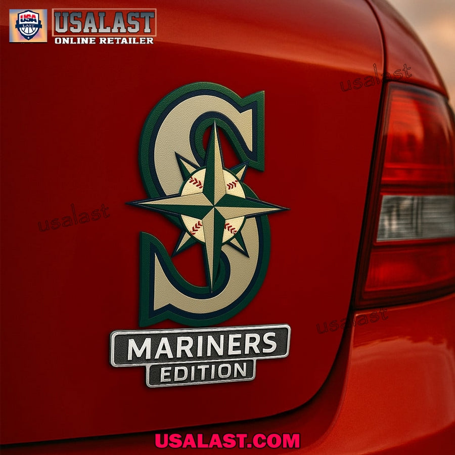 Seattle Mariners Edition Custom 3D Car Badge Sticker