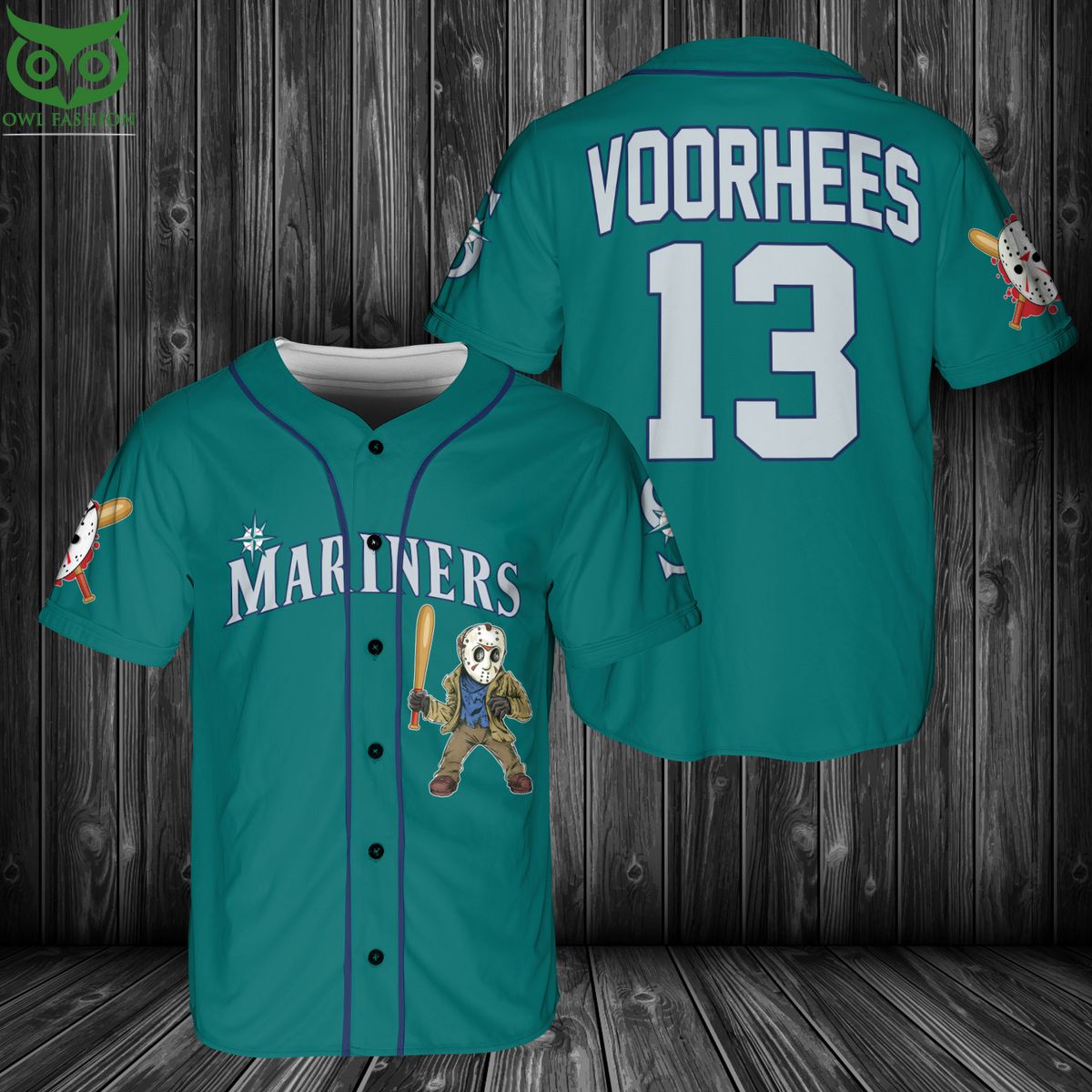 Seattle Mariners Jason Voorhees Baseball Jersey Shirt