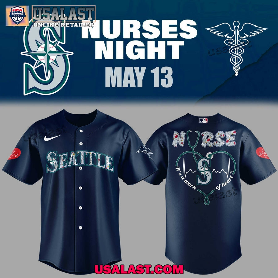 Seattle Mariners Nurses Night All Over Print Hoodie, T-Shirt