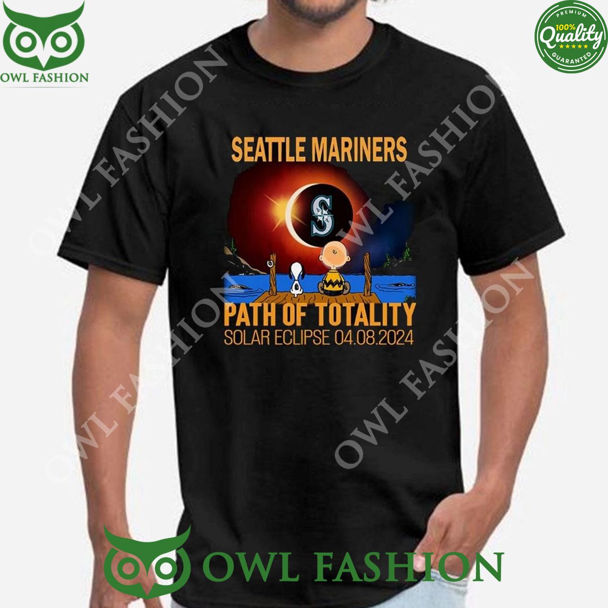 Seattle Mariners Path Of Totality Solar Eclipse 2024 Shirt Hoodie Ladies Tee