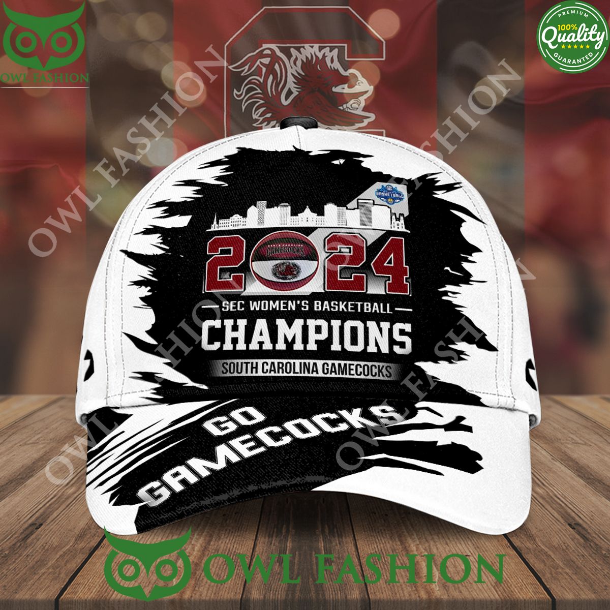 Sec Women Basketball champions 2024 South Carolina Gamecocks Classic Cap
