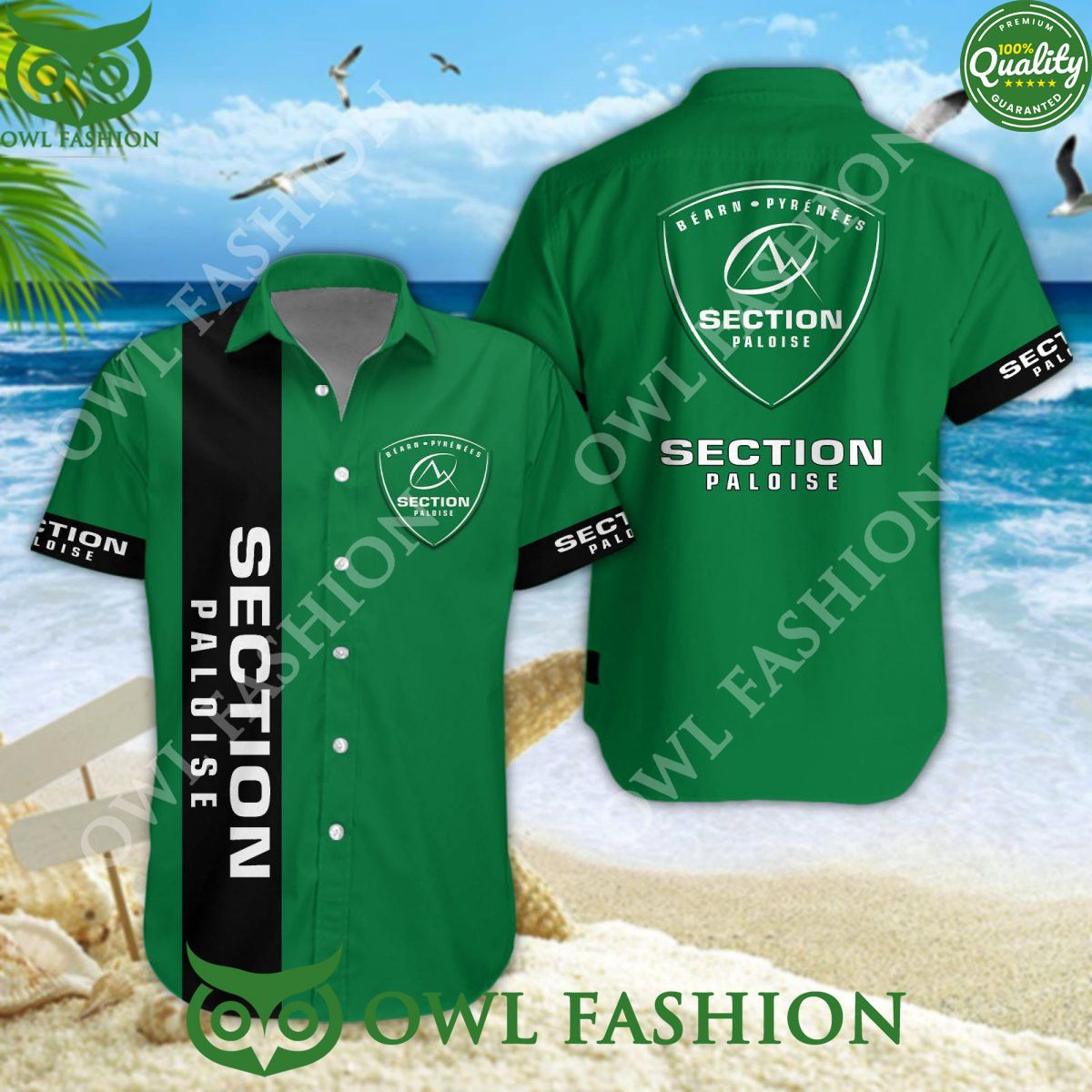 Section Paloise Rugby Champion Top 14 France Hawaiian Shirt