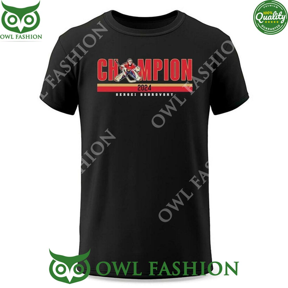 Sergei Bobrovsky Champion 2024 Florida Panthers Tshirt Hoodie