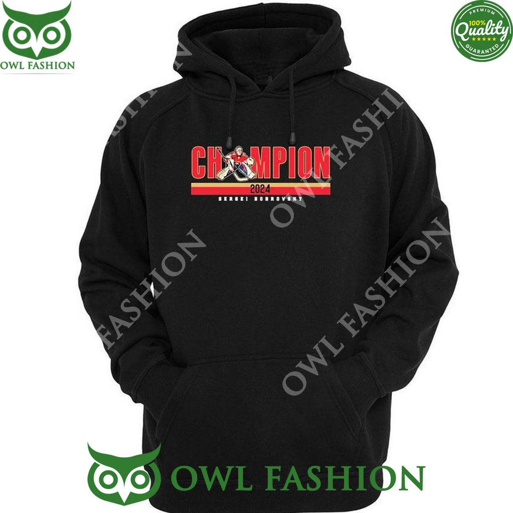 Sergei Bobrovsky Champion 2024 Florida Panthers Tshirt Hoodie
