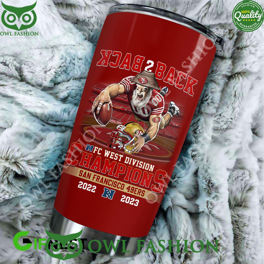 SF49 NFC West Champions Back 2 Back Red Tumbler Cup