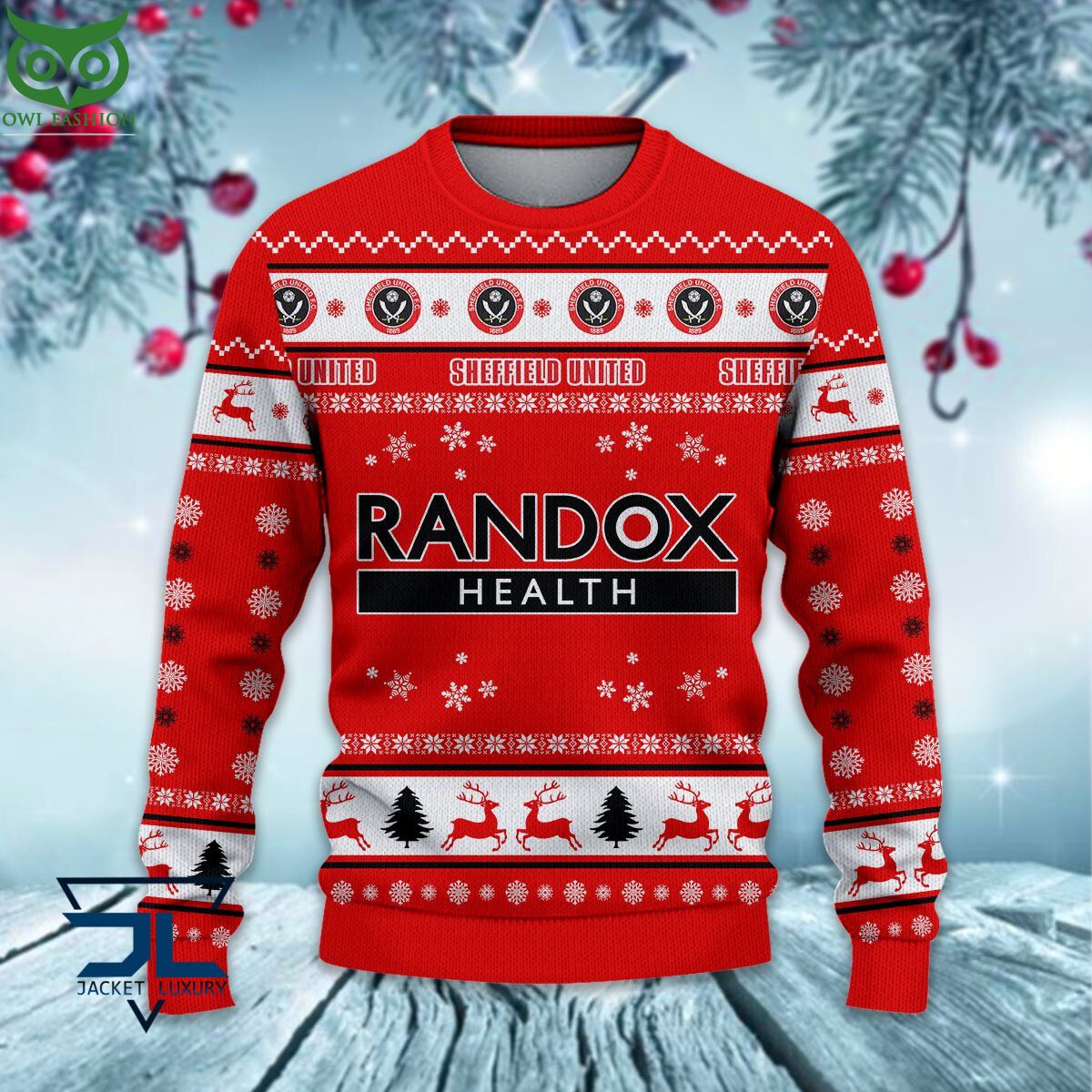 Sheffield United F.C EPL League Cup Ugly Sweater
