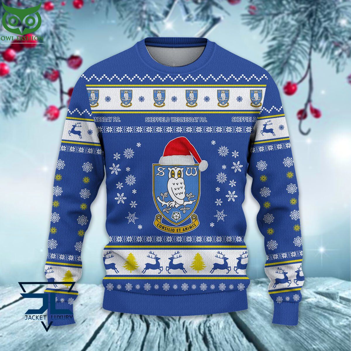 Sheffield Wednesday EPL League Cup Ugly Sweater
