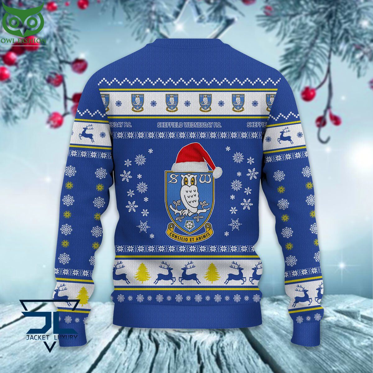 Sheffield Wednesday EPL League Cup Ugly Sweater