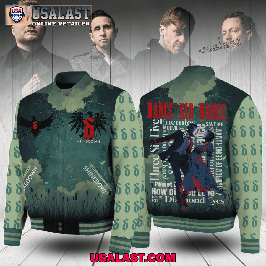 Shinedown Dance Kid Dance Varsity Baseball Jacket