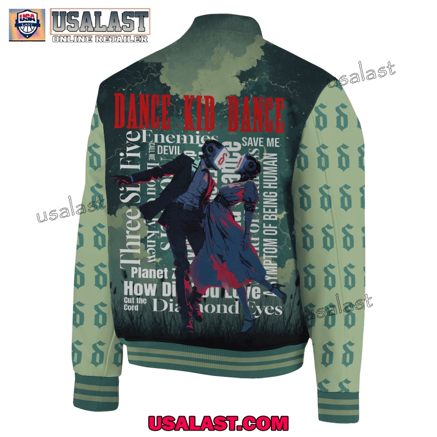Shinedown Dance Kid Dance Varsity Baseball Jacket